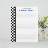 Zwart-witcontrole met blauwe pagina voor ontvangst (Staand voorkant)