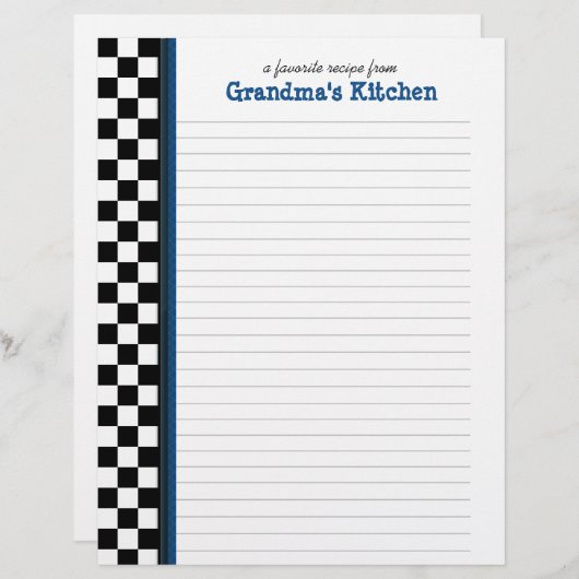 Zwart-witcontrole met blauwe pagina voor ontvangst (Voorkant / Achterkant)