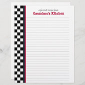 Zwart-witcontrole met pagina Ontvanger rode access (Voorkant / Achterkant)