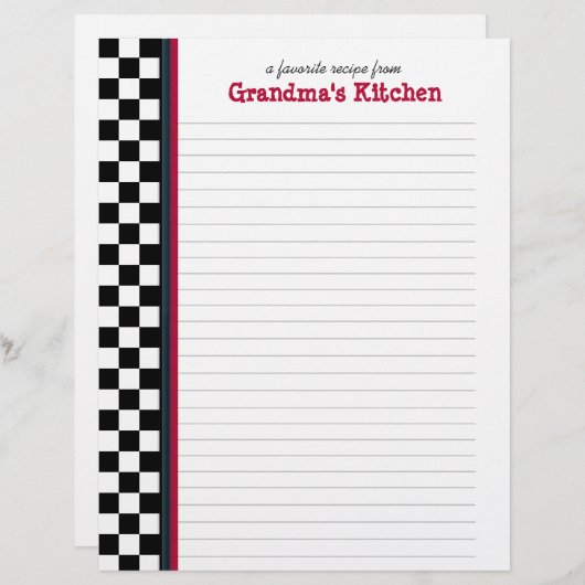 Zwart-witcontrole met pagina Ontvanger rode access (Voorkant / Achterkant)