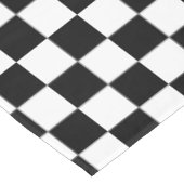 Zwart-witcontrole Tafelkleed (Gekanteld)