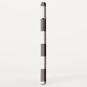 Zwart-witcontrole Tartan speldenmonogram Case-Mate iPhone Case (Achterkant/rechts)