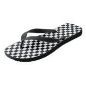 Zwart-witcontrole Teenslippers (Schuin)