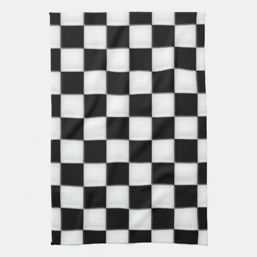 Zwart-witcontrolepatronen Theedoek (Verticaal)