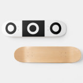 Zwart-witcontrolepatroon Persoonlijk Skateboard (Horizontaal)