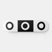 Zwart-witcontrolepatroon Persoonlijk Skateboard (Horizontaal)