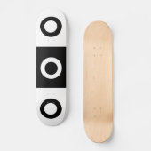 Zwart-witcontrolepatroon Persoonlijk Skateboard (Voorkant)