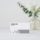 Zwart-witcontroles Visitekaartje (Staand voorkant)