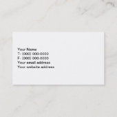 Zwart-witcontroles Visitekaartje (Achterkant)