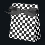 Zwart-witcontrollerpatroon Bedankdoosjes<br><div class="desc">Voeg wat leuke flair toe aan je bruiloft of feest,  met deze coole Black and White Checkerboard Pattern Favor Boxes!</div>
