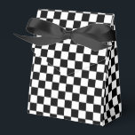 Zwart-witcontrollerpatroon Bedankdoosjes<br><div class="desc">Voeg wat leuke flair toe aan je bruiloft of feest,  met deze coole Black and White Checkerboard Pattern Favor Boxes!</div>