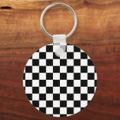 Zwart-witcontrollerpatroon Sleutelhanger (Voorkant)