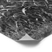 Zwart-witcornstalks in een plattelandsgebied 16x20 poster (Hoek)