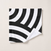 Zwart-witcurven Bad Handdoek (Wasdoekje)