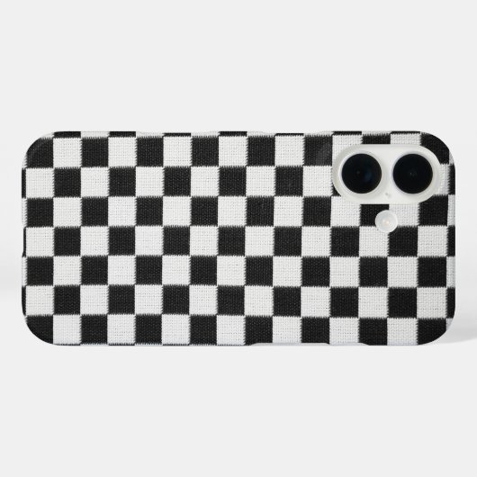 Zwart-witdambord Case-Mate iPhone Case (Achterkant (horizontaal))