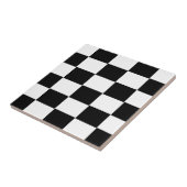 Zwart-witdambord Tegeltje (Zijkant)