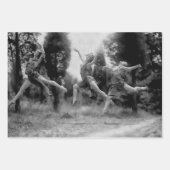 zwart-witdecoupage Ballerina Inpakpapier Vel (Voorkant 2)