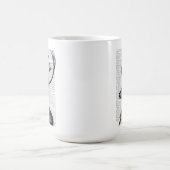 Zwart-witdeerportret Koffiemok (Center)