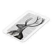 Zwart-witdeerportret Magneet (Linkerzijde)