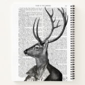 Zwart-witdeerportret Notitieboek (Achterkant)