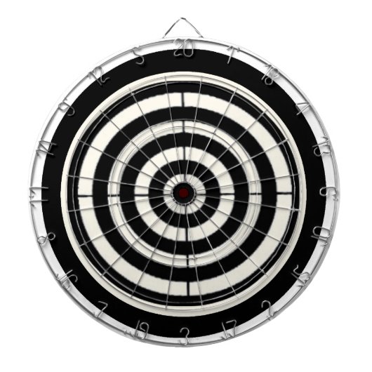 Zwart-witdoel Dartbord (Voorkant)