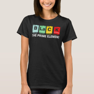 Zwart-witelement Zwarte geschiedenismaand BLM II T-shirt