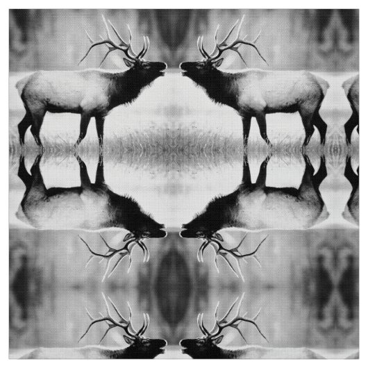 Zwart-witElk Stof (Swatch)