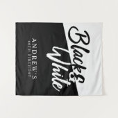Zwart-witfeest, Fotobackdrop Wandkleed (Voorkant (horizontaal))