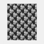 Zwart-witfilm klassieke spuit die kijkt fleece deken (Voorkant)