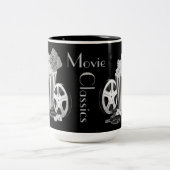 Zwart-witfilms klassiekers tweekleurige koffiemok (Center)