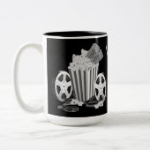 Zwart-witfilms klassiekers tweekleurige koffiemok (Links)
