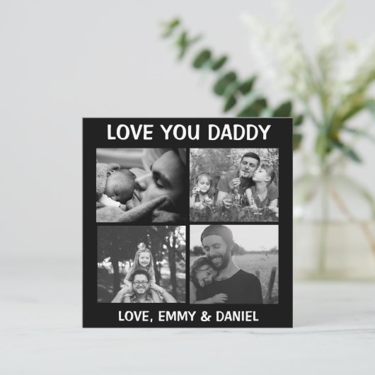 Zwart-witfilter | Van je vader foto (Staand voorkant)