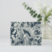 zwart-witflens en script afdrukken briefkaart (Staand voorkant)