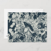 zwart-witflens en script afdrukken briefkaart (Voorkant / Achterkant)