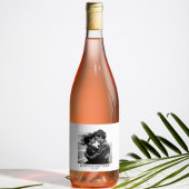 Zwart-witfoto Sparkling Wijnetiket