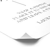 Zwart-witfoto van een minimalistische foto foto afdruk (Hoek)