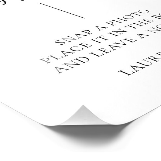 Zwart-witfoto van een minimalistische foto foto afdruk (Hoek)