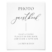 Zwart-witfoto van een minimalistische foto foto afdruk (Voorkant)