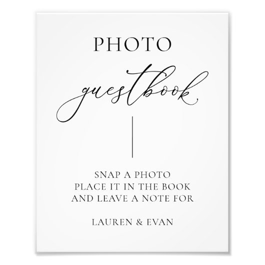 Zwart-witfoto van een minimalistische foto foto afdruk (Voorkant)