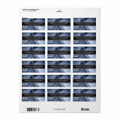 Zwart-witfotoaccountant - bedrijfslabel etiket (Full Sheet)