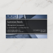 Zwart-witfotoaccountant - Visitekaartje (Achterkant)