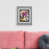 Zwart-witfotocollage Canvas Afdruk (Insitu (Woonkamer))