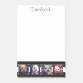 Zwart-witfotocollage vierkantjes, speciaal geperso post-it® notes (Voorkant)