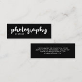 Zwart-witfotografie Mini Visitekaartje (Voorkant / Achterkant)