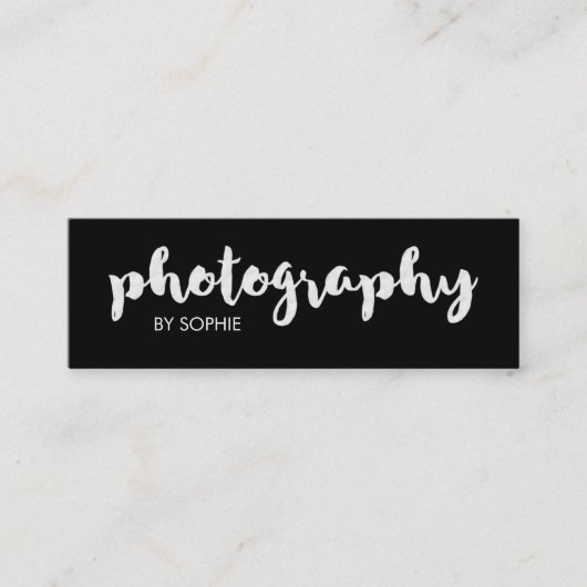 Zwart-witfotografie Mini Visitekaartje (Voorkant)
