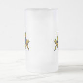 Zwart-witfreemason-kompas Matglas Bierpul (Center)