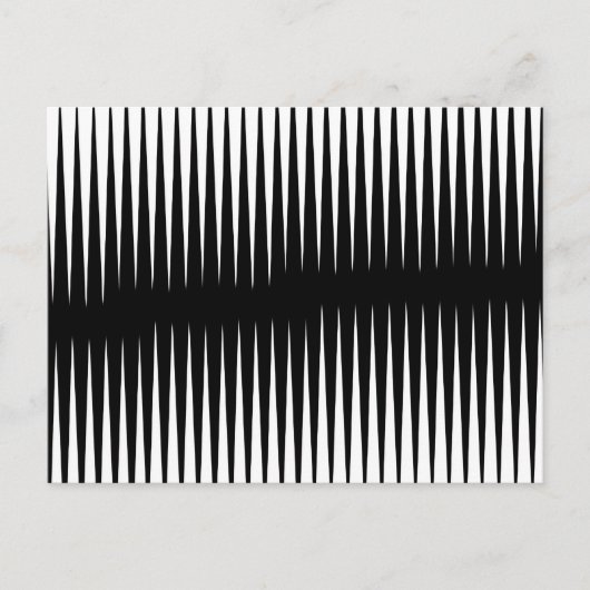 Zwart-witfrequentie Briefkaart (Voorkant)