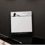 Zwart-witgavel-advocaten bij wet notitieblok<br><div class="desc">Stijlvol notitieblok voor een advocatenkantoor in zwart-wit met het silhouet van een grind en elegant lettertype. Een zuiver minimalistisch notitieblok voor een advocaat,  advocaat,  rechter of dergelijke.</div>