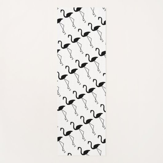 Zwart-witgelsmat Yogamat (Voorkant)