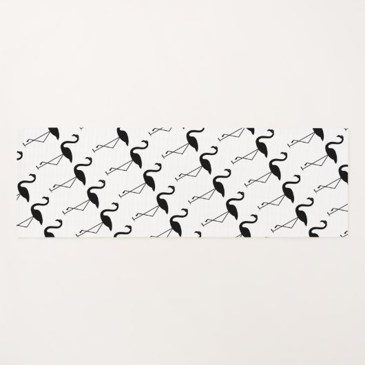 Zwart-witgelsmat Yogamat (Voorkant (horizontaal))